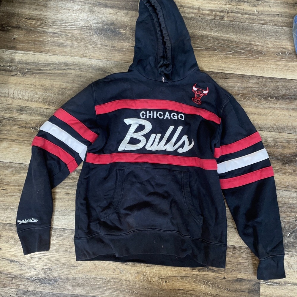Chicago Bulls Hoodie Sweatshirt Mitchell & Ness Size‎ XL